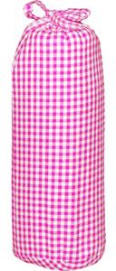 Taftan Hoeslakens Kleine Ruit Fuchsia-60 x 120 cm