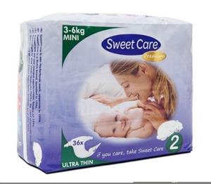 Sweetcare Premium Mini Maat 2 3-6 Kg (36st)