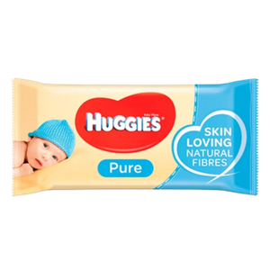 Huggies Pure Baby Wipes Feuchtigkeitstücher Babyduft 56 Stück Pure