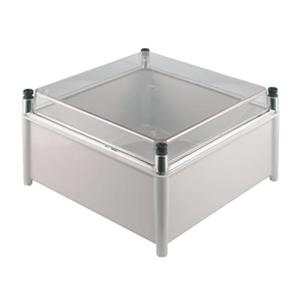 Weidmüller TBF 30/30/18 TRSP 0500700000 Universele behuizing 302 x 302 x 175 Polyester Lichtgrijs, Transparant 1 stuk(s)