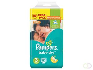 pampers Baby Dry - Maat 3 - Mega Pack - 112 luiers