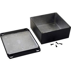 hammondelectronics Hammond Electronics 1590WKKFLBK Universele behuizing 125 x 125 x 57 Aluminium Zwart 1 stuk(s)