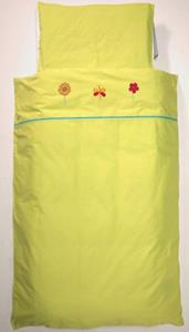 Jollein Lakenset Butterfly Lime 75x100cm