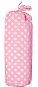 taftan Hoeslakens Polkadots Roze-60 x 120 cm