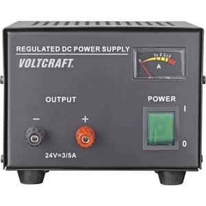 Voltcraft FSP-1243 Labvoeding, vaste spanning 24 V/DC (max.) 3 A (max.) 72 W Aantal uitgangen 1 x