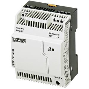 Phoenix Contact - STEP-PS/1AC/15DC/4 Din-rail netvoeding 15 V/DC 4 A 60 W 1 x