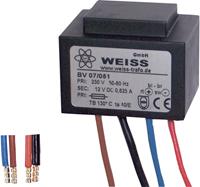 Weiss Elektrotechnik 07/051 Compacte netvoedingstransformator 1 x 230 V 1 x 12 V/DC 7.50 W 625 mA