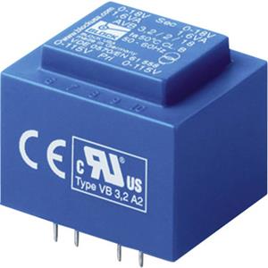 El 30/12,5 Printtransformator Primair: 2 x 115 VAC Secundair: 2 x 47 mA 2.30 VA AVB 2,3/2/24 Block