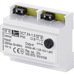 Block DCT 24-2,5 Niet-gestabiliseerde gelijkstroomvoorziening 24 V/DC 2.5 A 60 W 1 x
