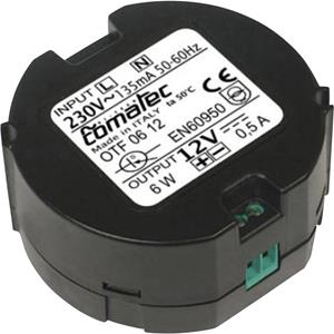 Comatec OTF/06.12RA AC/DC inbouwnetvoeding 0.5 A 6 W 12 V/DC