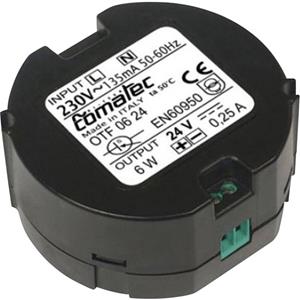 Comatec OTF/06.24RA AC/DC-inbouwnetvoeding 0.25 A 6 W 24 V/DC 1 stuk(s)