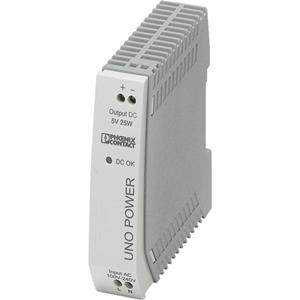 Phoenix Contact - UNO-PS/1AC/ 5DC/ 25W Din-rail netvoeding 5 V/DC 5 A 25 W 1 x