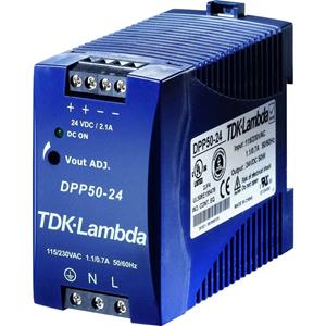TDK-Lambda DPP50-24 DIN-rail netvoeding 24 V/DC 2.1 A 50 W Aantal uitgangen:1 x Inhoud 1 stuk(s)