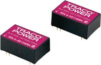 TracoPower DC/DC-Wandler, Print 48 V/DC 5 V/DC, -5 V/DC 500mA 6W Anzahl Ausgänge: 2 x