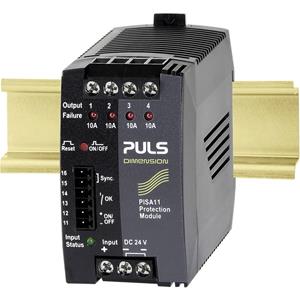 PULS DIMENSION PISA11.410 Zekeringsmodule 24 V/DC 10 A Aantal uitgangen:4 x Inhoud 1 stuk(s)