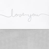 Love You Wieglaken Grey 75 x 100 cm