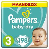 Pampers Windeln Größe 3 (6-10kg) Baby-Dry, Midi, Monatsbox