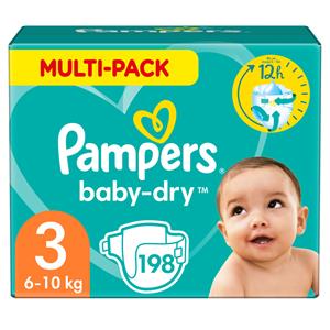 Pampers Windeln Größe 3 (6-10kg) Baby-Dry, Midi, Monatsbox