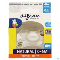 Difrax Fopspeen Natural 0-6 Nijntje