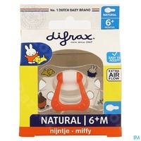 Difrax Fopspeen Natural 6+ Nijntje