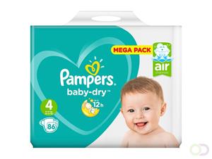 Baby Dry - Maat 4 - Jumbo Pack - 86 luiers