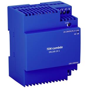 TDK-Lambda DRL-100-12-1 Din-rail netvoeding 24 V 3.67 A 100.8 W