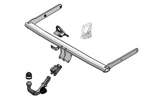 Diagonaal Afneembare Trekhaak Brink Ref. 480600