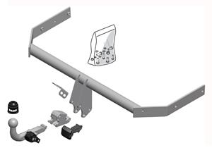 Diagonaal Afneembare Trekhaak Brink Ref. 523000