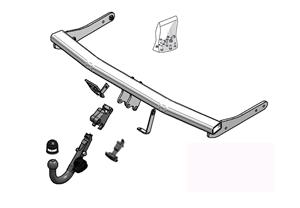 Diagonaal Afneembare Trekhaak Brink Ref. 450600