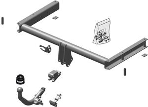 Diagonaal Afneembare Trekhaak Brink Ref. 492600