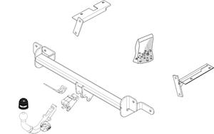 Diagonaal Afneembare Trekhaak Brink Ref. 454500