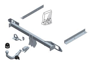 Diagonaal Afneembare Trekhaak Brink Ref. 527000