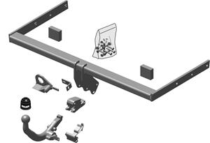 Diagonaal Afneembare Trekhaak Brink Ref. 510900