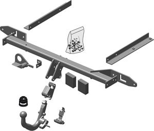 Diagonaal Afneembare Trekhaak Brink Ref. 542600