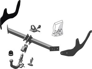 Diagonaal Afneembare Trekhaak Brink Ref. 569900
