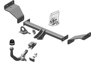Diagonaal Afneembare Trekhaak Brink Ref. 521800