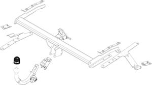 Diagonaal Afneembare Trekhaak Brink Ref. 482700