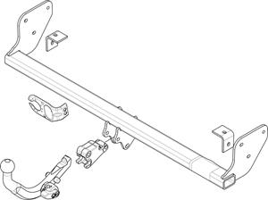 Diagonaal Afneembare Trekhaak Brink Ref. 519100