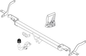 Diagonaal Afneembare Trekhaak Brink Ref. 441800