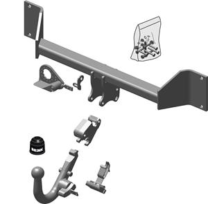 Diagonaal Afneembare Trekhaak Brink Ref. 536200