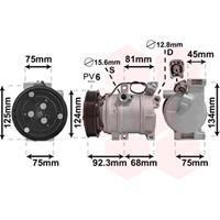 citroen COMPRESSOR P407/607/C6 27HDi AT 04- 4000K326