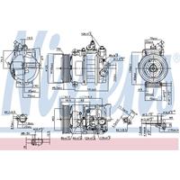 mercedes Compressor, airconditioning 890322