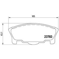 daihatsu Remblokken set P16014