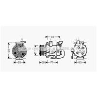 honda Compressor, airconditioning