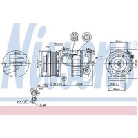 nissan Compressor, airconditioning 89392