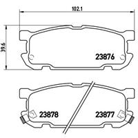 Remblokkenset, schijfrem BREMBO, u.a. für Mazda