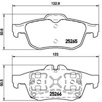 Remblokkenset, schijfrem BREMBO, u.a. für Renault