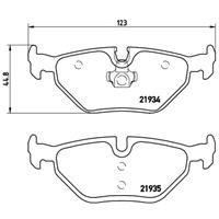 Remblokkenset, schijfrem BREMBO, u.a. für Saab
