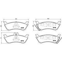 mercedes Remblokken set P50044