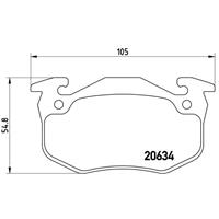 peugeot Remblokken set P68020